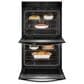 Whirlpool 2-Piece Kitchen Package with 10 Cu. Ft. Double Wall Oven and Electric Cooktop in Fingerprint Resistant Stainless Steel and Black, , large