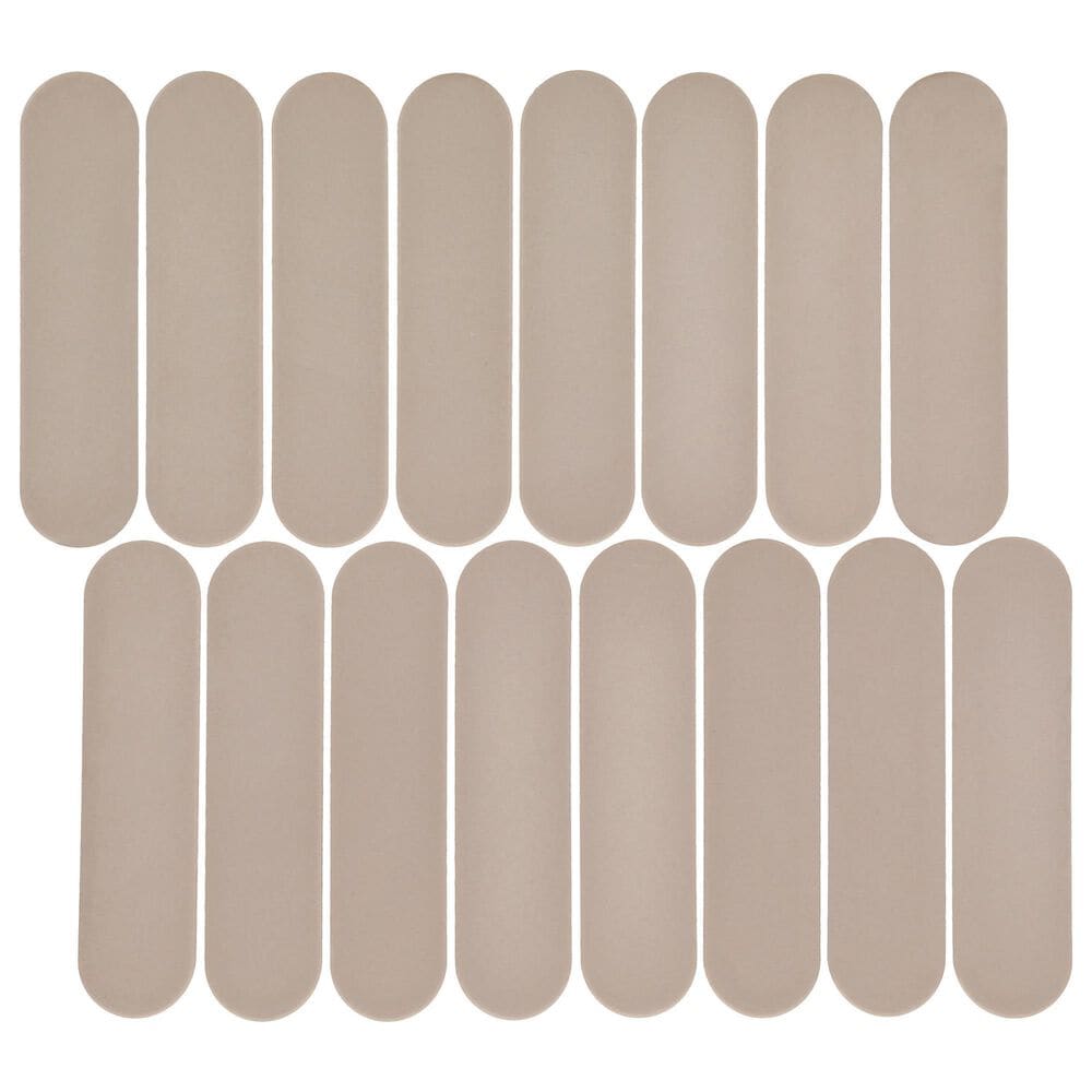 Dal-Tile Artefino Element Sand 1.5" x 6" Capsule on 12" x 13" Porcelain Mosaic Sheet, , large