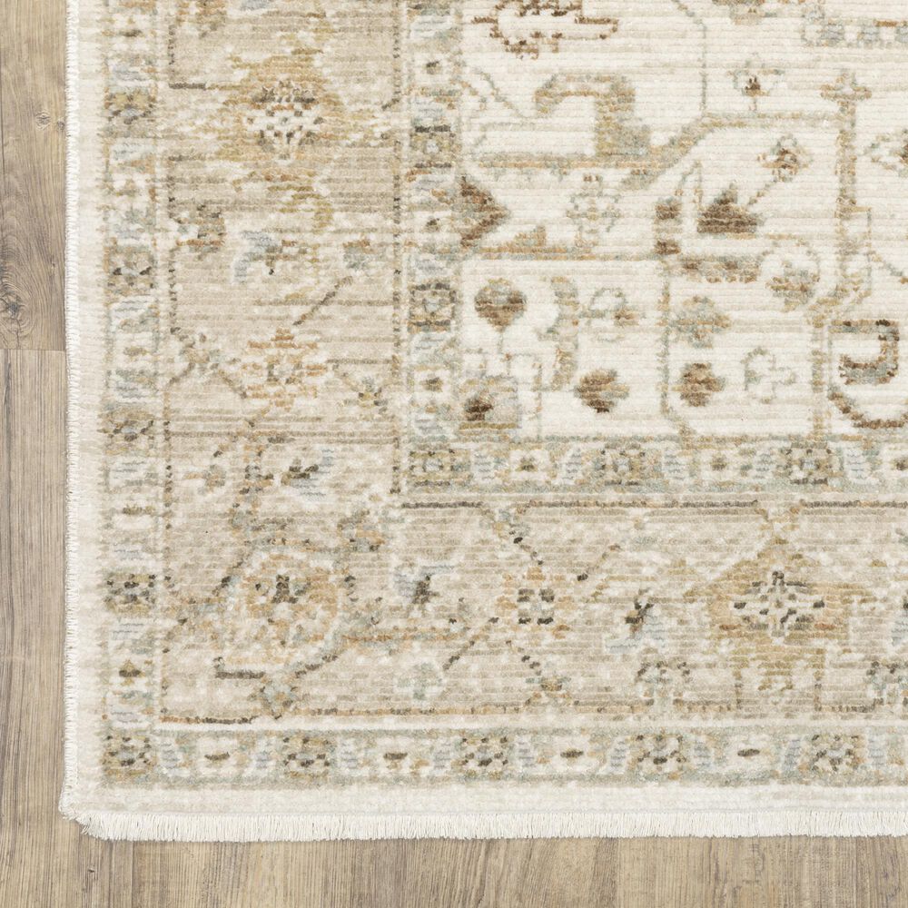 Oriental Weavers Lola Beige and Gold 6'7" x 10' Area Rug, , large