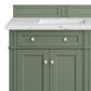 James Martin Vanities Brittany 72" Double Bathroom Vanity in Smokey Celadon with 3 cm Ethereal Noctis Quartz Top and Rectangular Sinks, , large