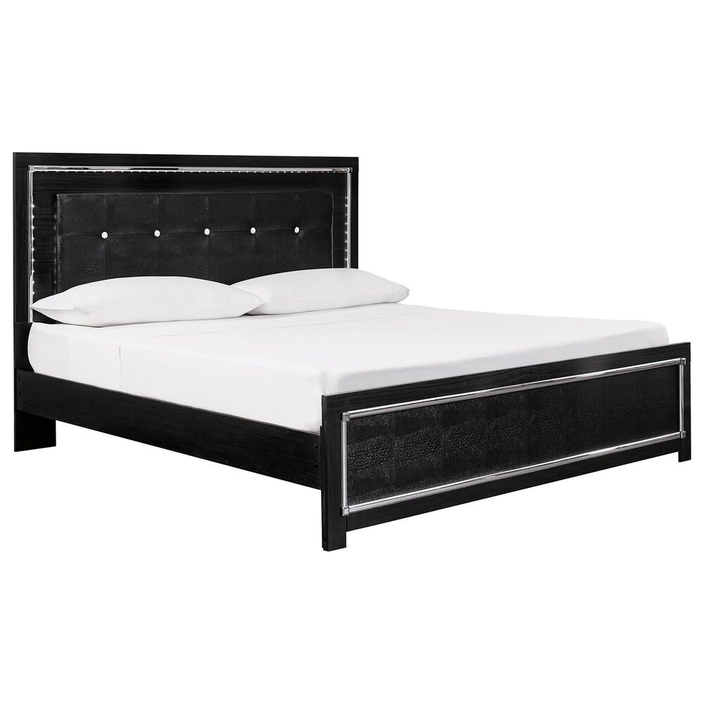 Ashley Kaydell King Panel Bed in Dark Gray, , large