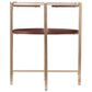 Southern Enterprises Ardmillan End Table in Brass/Tobacco/White, , large