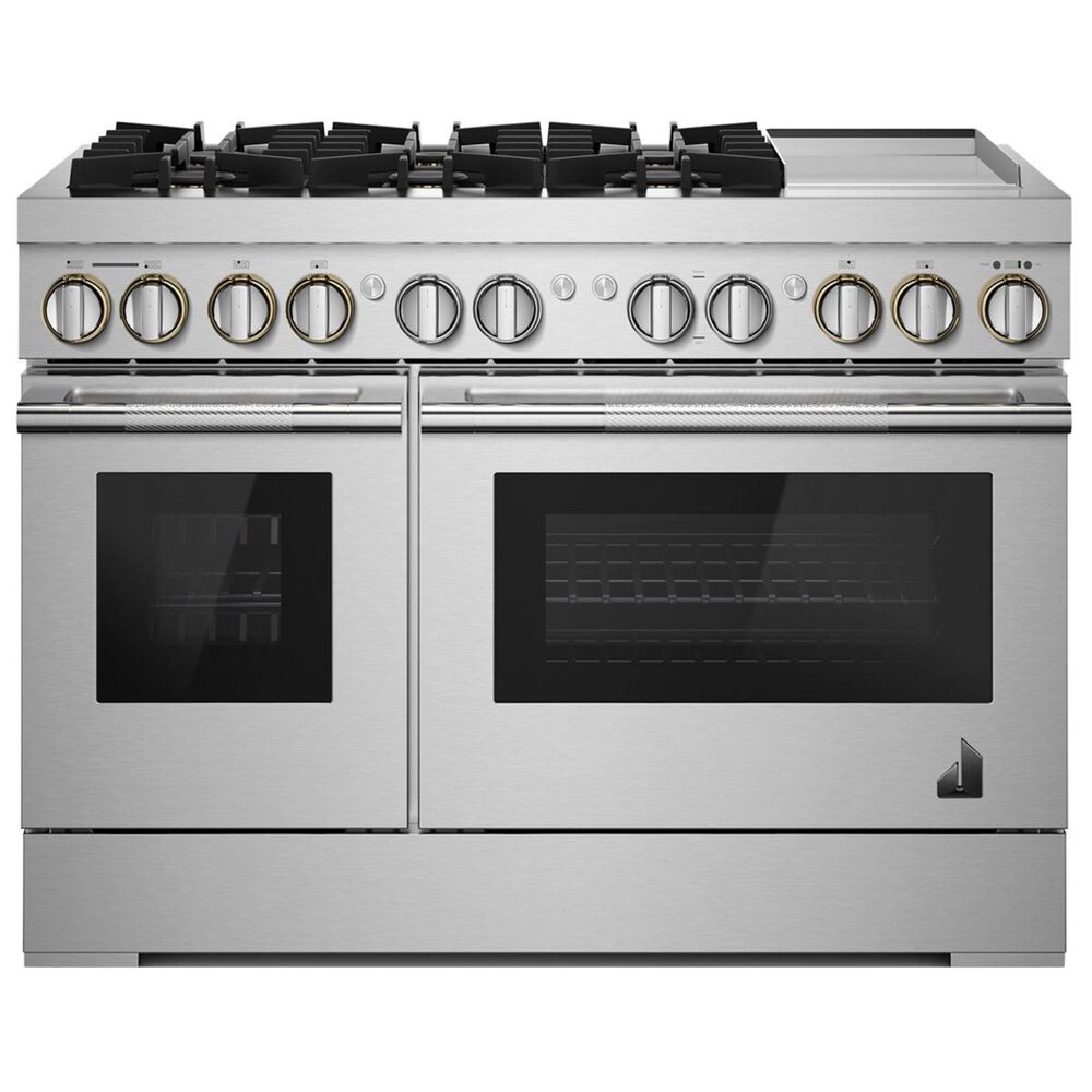 JennAir Rise 48&quot; Professional Range with Gas Grill in Stainless Steel, , large