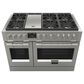 Fulgor Milano Sofia 6.5 Cu. Ft. 48" Professional Dual Fuel Range in Stainless Steel, , large