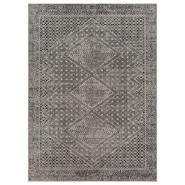 Surya Lavadora LVR2341 5"3" x 7" Black, Gray and Light Gray Area Rug, , large