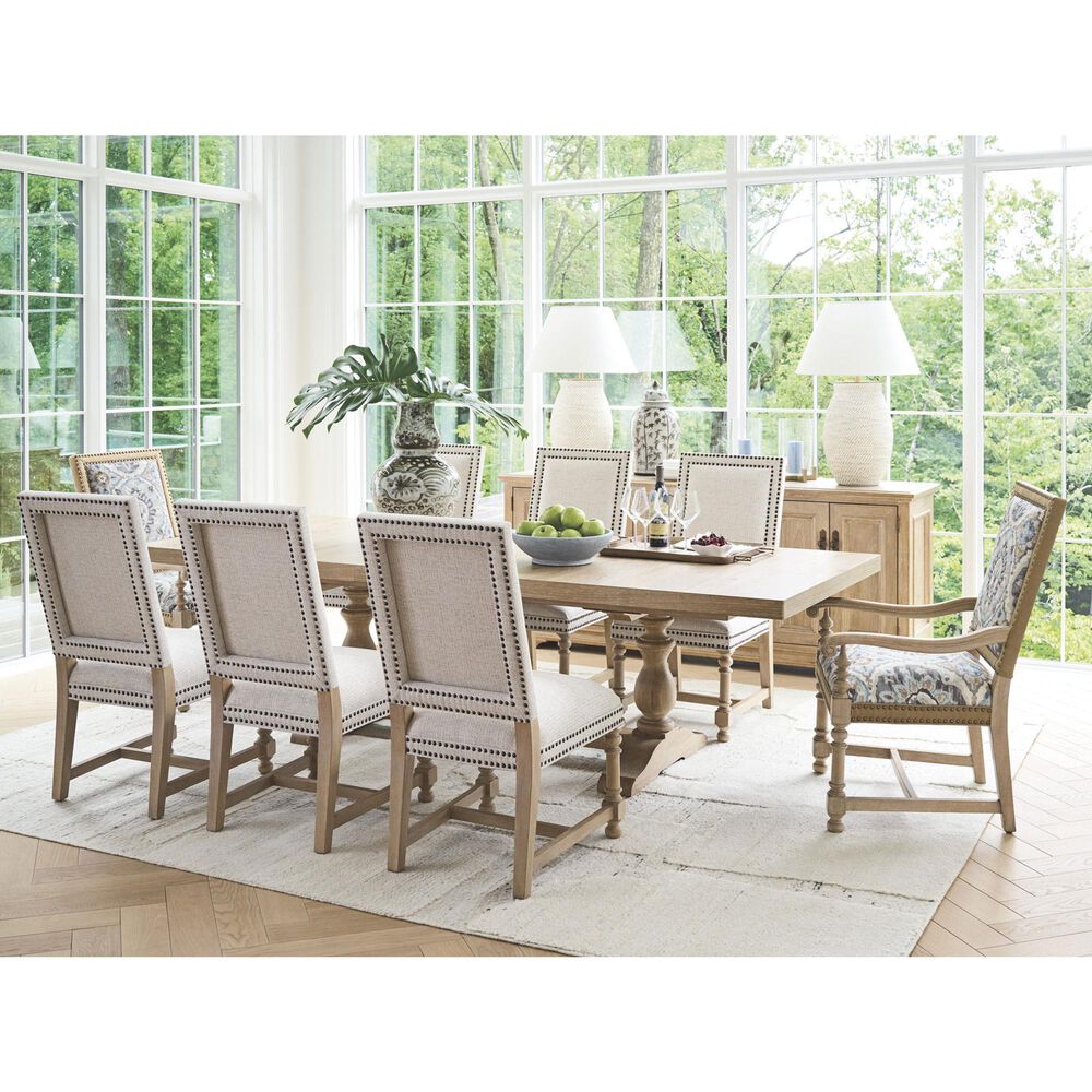 Lexington Home Brands Montecito Anderson Side Chair in Light Chestnut and Ivory, , large
