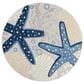 Nourison Aloha 5"3" Round Cool Grey, Blue, White and Ivory Indoor/Outdoor Area Rug, , large