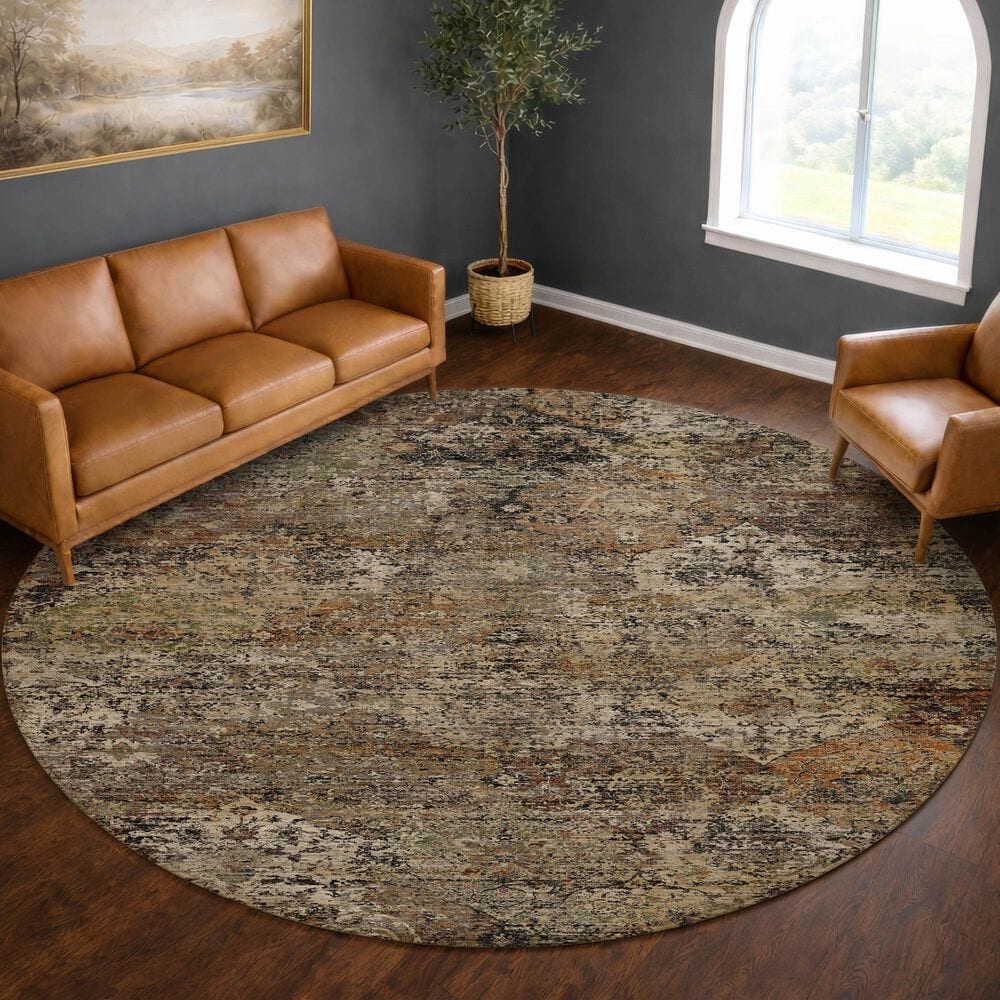 Dalyn Rug Company Aristo Taupe 8' Round Area Rug, , large