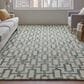 Feizy Lorrain 3"6" x 5"6" Green and Ivory Area Rug, , large