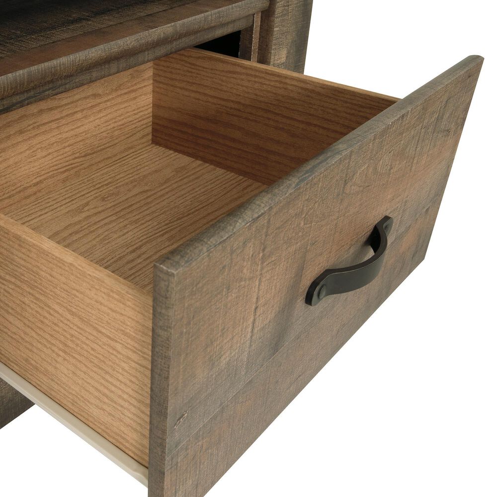 Ashley Trinell 1 Drawer Nightstand in Brown with 2 USB Type C Ports, , large