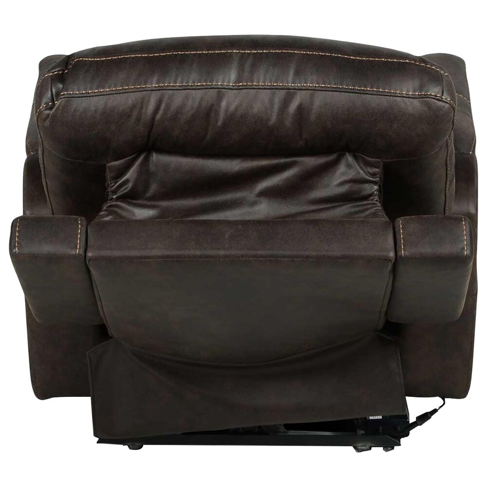 Steve Silver Lexington Triple Power Media Recliner in Saddle Brown, , large