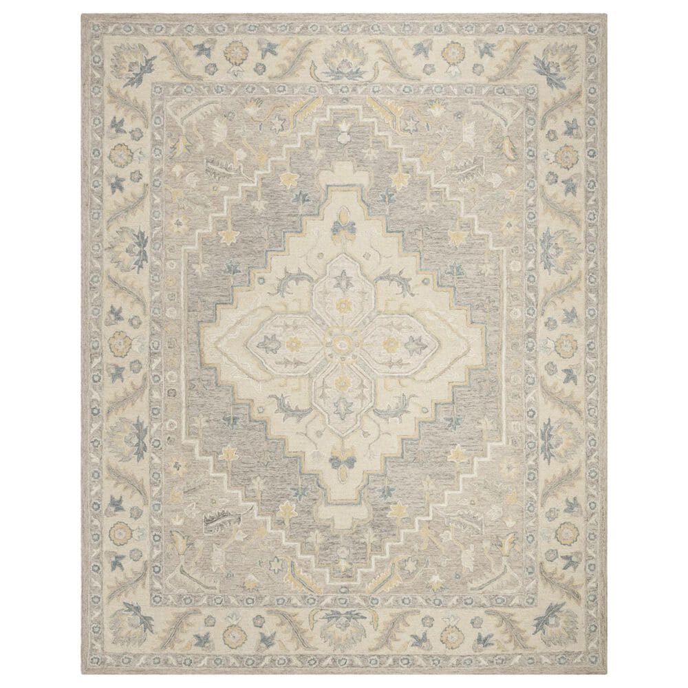 Safavieh Micro-Loop 8" x 10" Beige and Grey Area Rug, , large