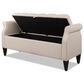 Jennifer Taylor Home Jacqueline Tufted Roll Arm Storage Bench in Sky Neutral, , large
