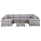 Hearth and Haven 7-Piece Outdoor Sectional Set in Gray, , large