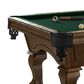 Imperial Hayden 8" Pool Table with Ball and Claw Leg in Russet, , large