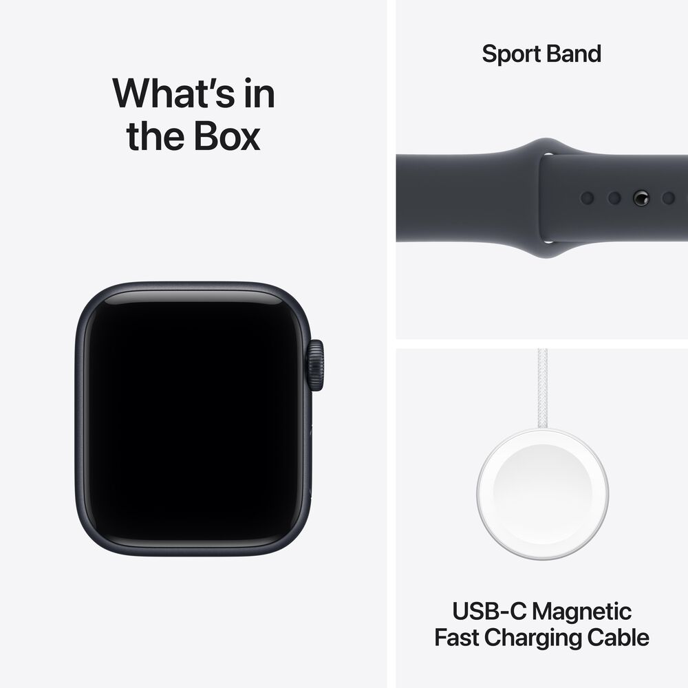 Apple Watch SE 3 &#40;GPS&#41; 40mm Midnight Aluminum Case with Midnight Sport Band - M/L - Midnight - &#40;2025&#41;&#40;Pre-Order&#41;, , large