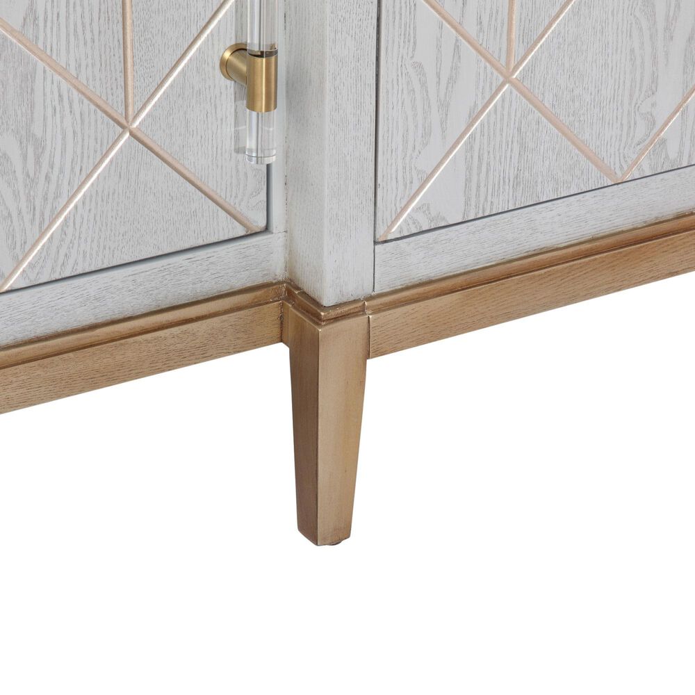 Bassett Perrine 4-Door Server in Soft Graphite and Gold, , large
