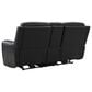 Ashley 5Z-Comfort Power Reclining Loveseat Console in Onyx, , large