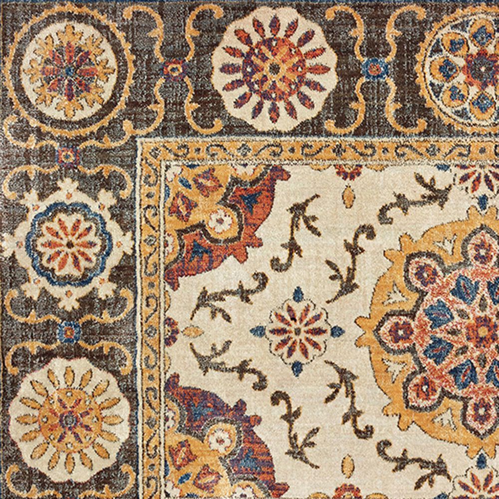 Oriental Weavers Pandora 4929X 9&#39;10&quot; x 12&#39;10&quot; Ivory and Brown Area Rug, , large