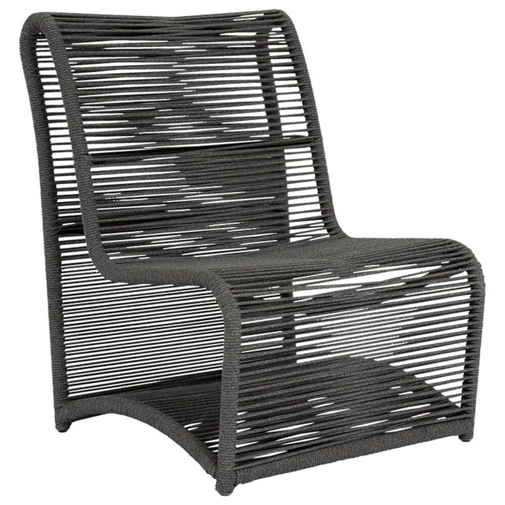 Sunset West Milano Patio Armless Club Chair in Slate, , large