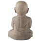 Alfresco Home Praying Buddha Patio Statue in Antique Brown, , large