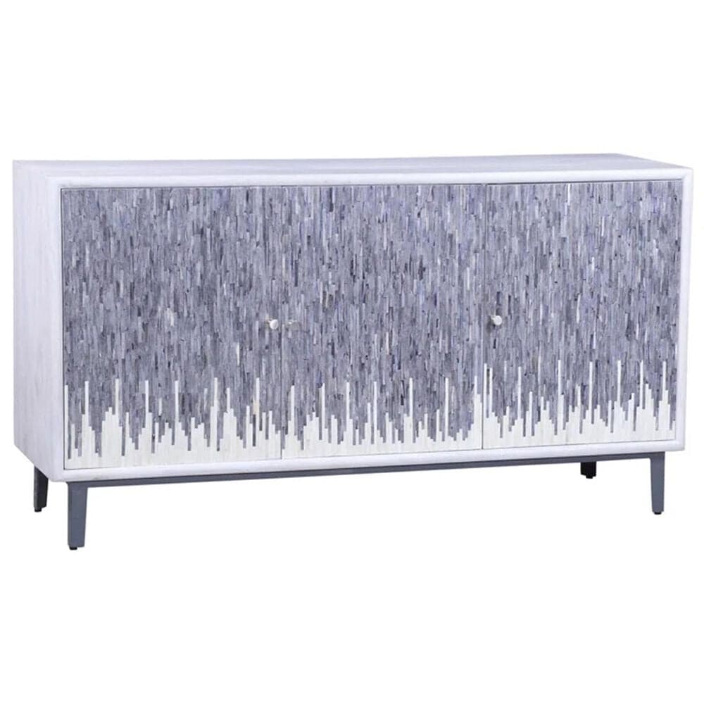 Richlands Furniture Alaric 3-Door Credenza in Whitewash, , large