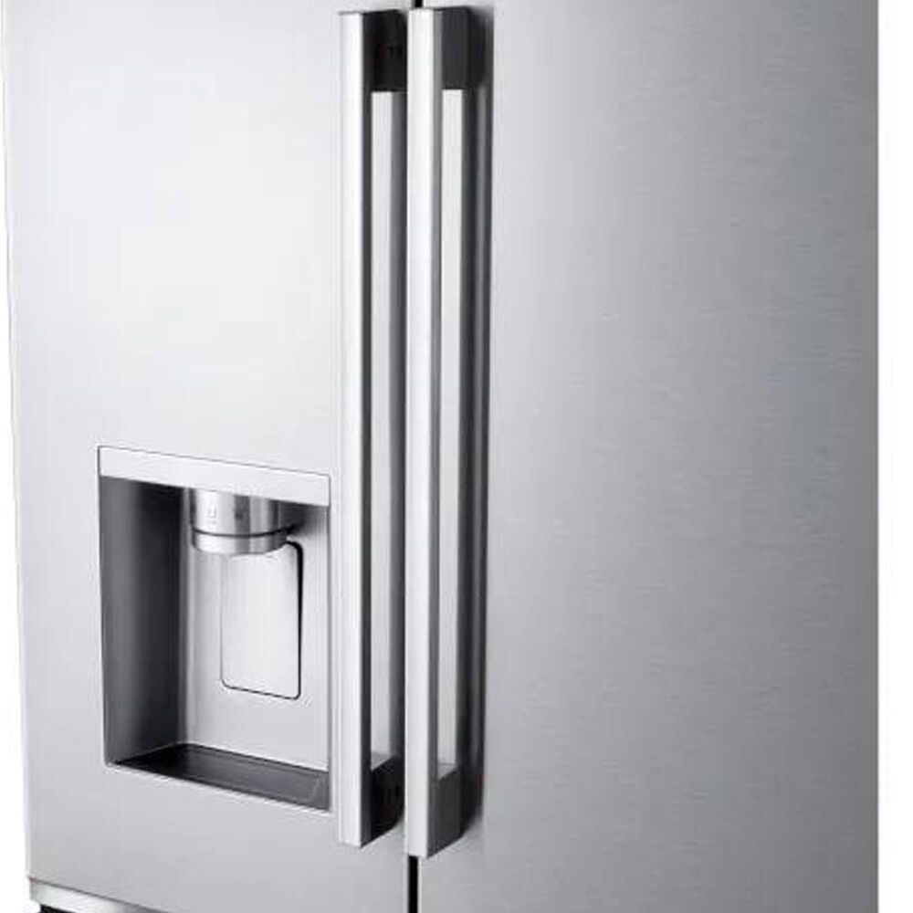 LG 23.7 Cu. Ft. 3-Door French Door Refrigerator with Zero Clearance in PrintProof Stainless Steel, , large
