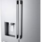 LG 23.7 Cu. Ft. 3-Door French Door Refrigerator with Zero Clearance in PrintProof Stainless Steel, , large