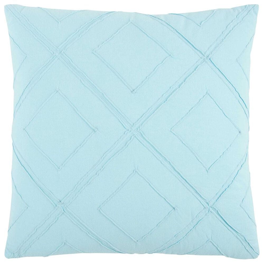 Rizzy Home 20" x 20" Pillow Cover in Solid Light Blue, , large