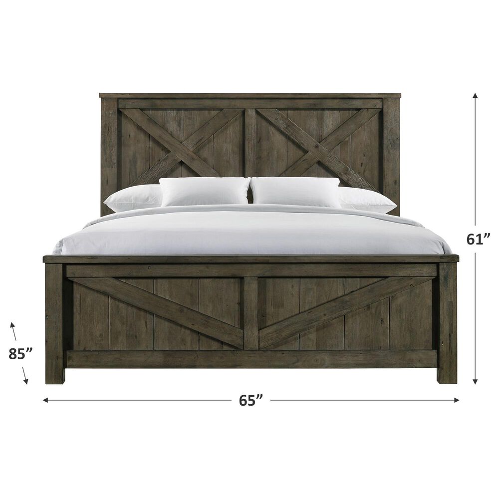 Mayberry Hill Maverick Queen Bed in Grey, , large