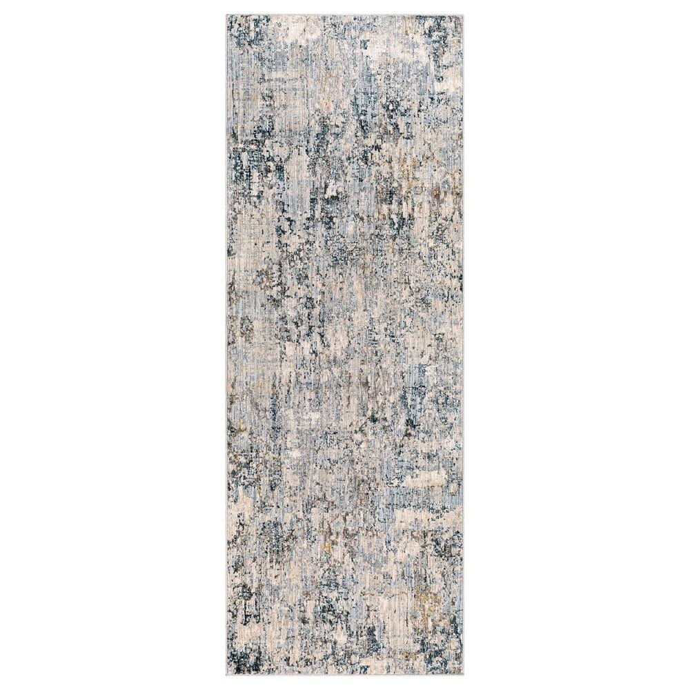 Surya Laila 2"7" x 10" Gray, Navy, Camel, Wheat, Beige, Taupe and Cream Runner, , large