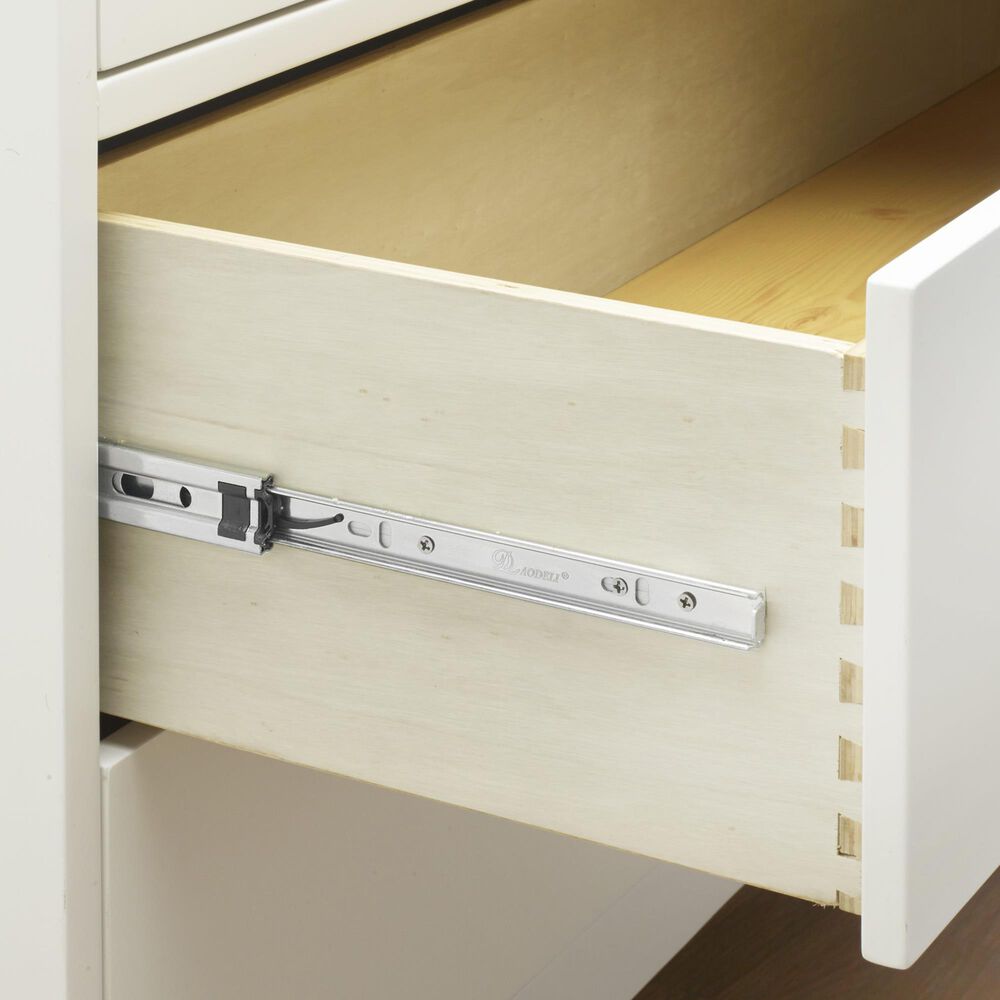 Sorelle Furniture Soho 4-Drawer Dresser in White and Natural, , large