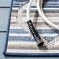 Safavieh Cabana CBN333M 2"2" x 7" Blue and Grey Indoor/Outdoor Area Performance Rug, , large