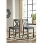 Ashley Caitbrook 24" Counter Height Stool in Antiqued Gray Wash, , large