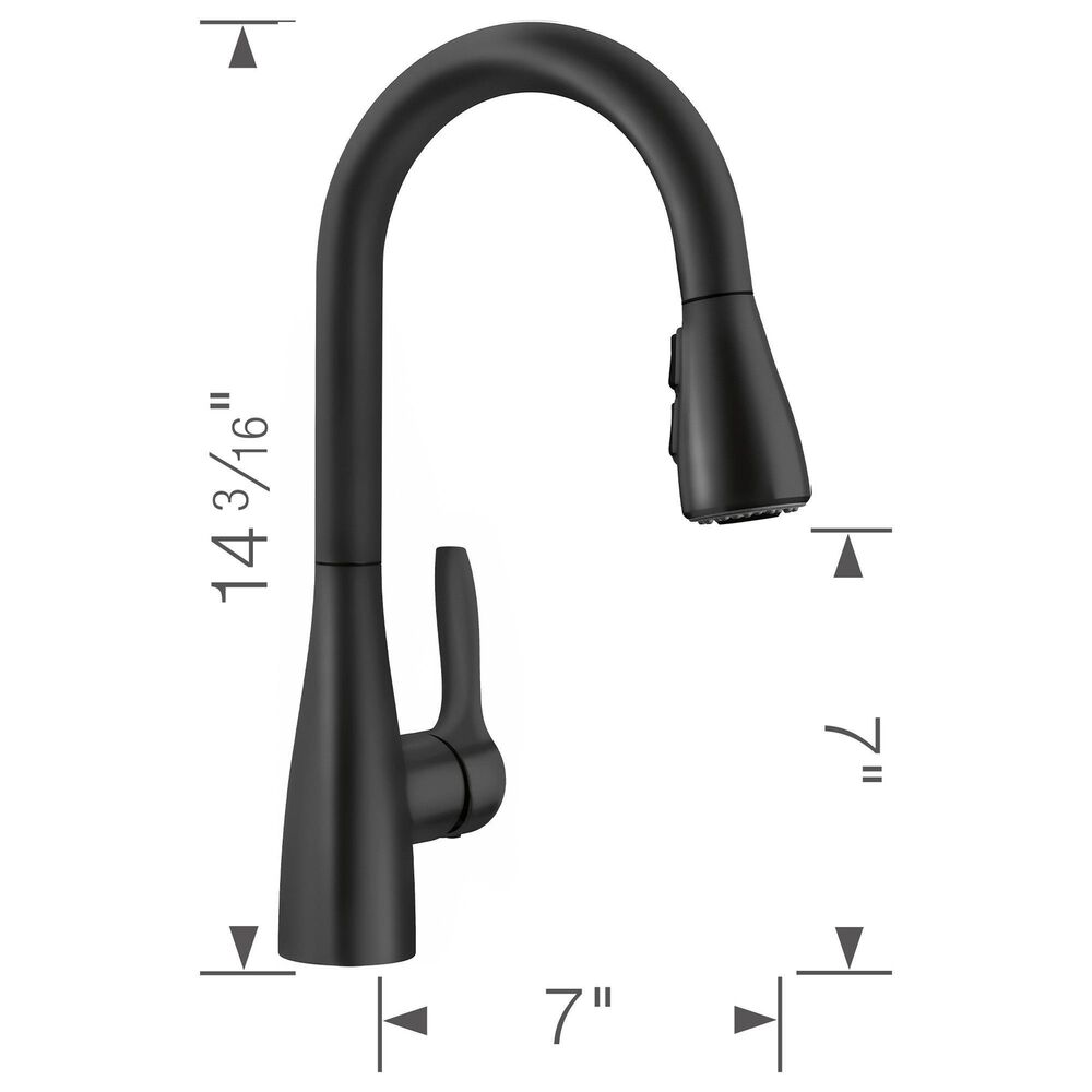 Blanco Atura Pull-Down Bar Faucet 1.5 GPM in Matte Black, , large