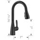 Blanco Atura Pull-Down Bar Faucet 1.5 GPM in Matte Black, , large