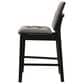 Coaster Redbridge Counter Stool with Grey Cushion in Black, , large