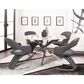 Penny Lane Aldo Glass Top Dining Table in Stainless Steel - Table Only, , large