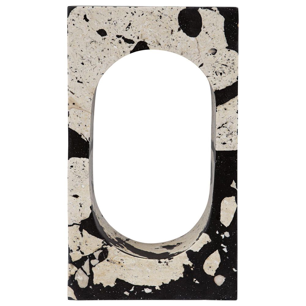 Uttermost Nouveau Coral Stone Sculpture in White and Black, , large