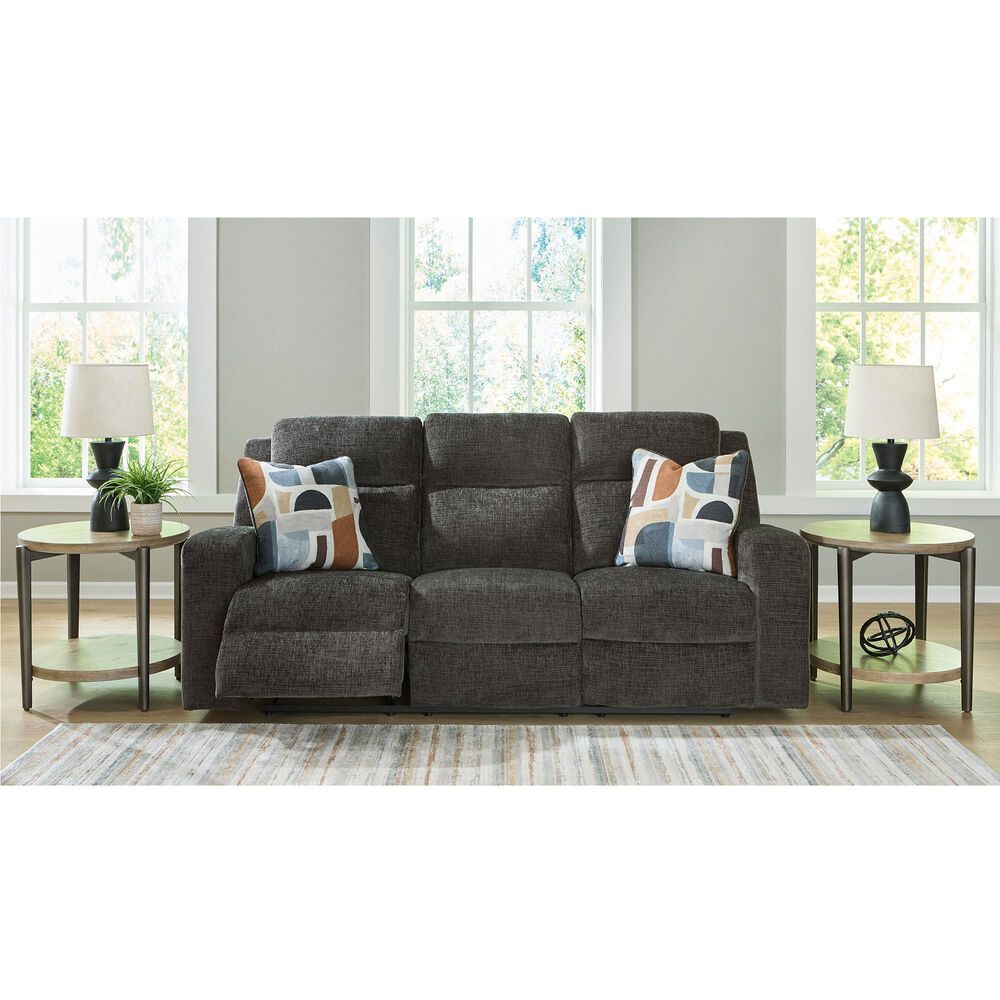 Ashley Kanlow Manual Reclining Sofa in Dusk, , large
