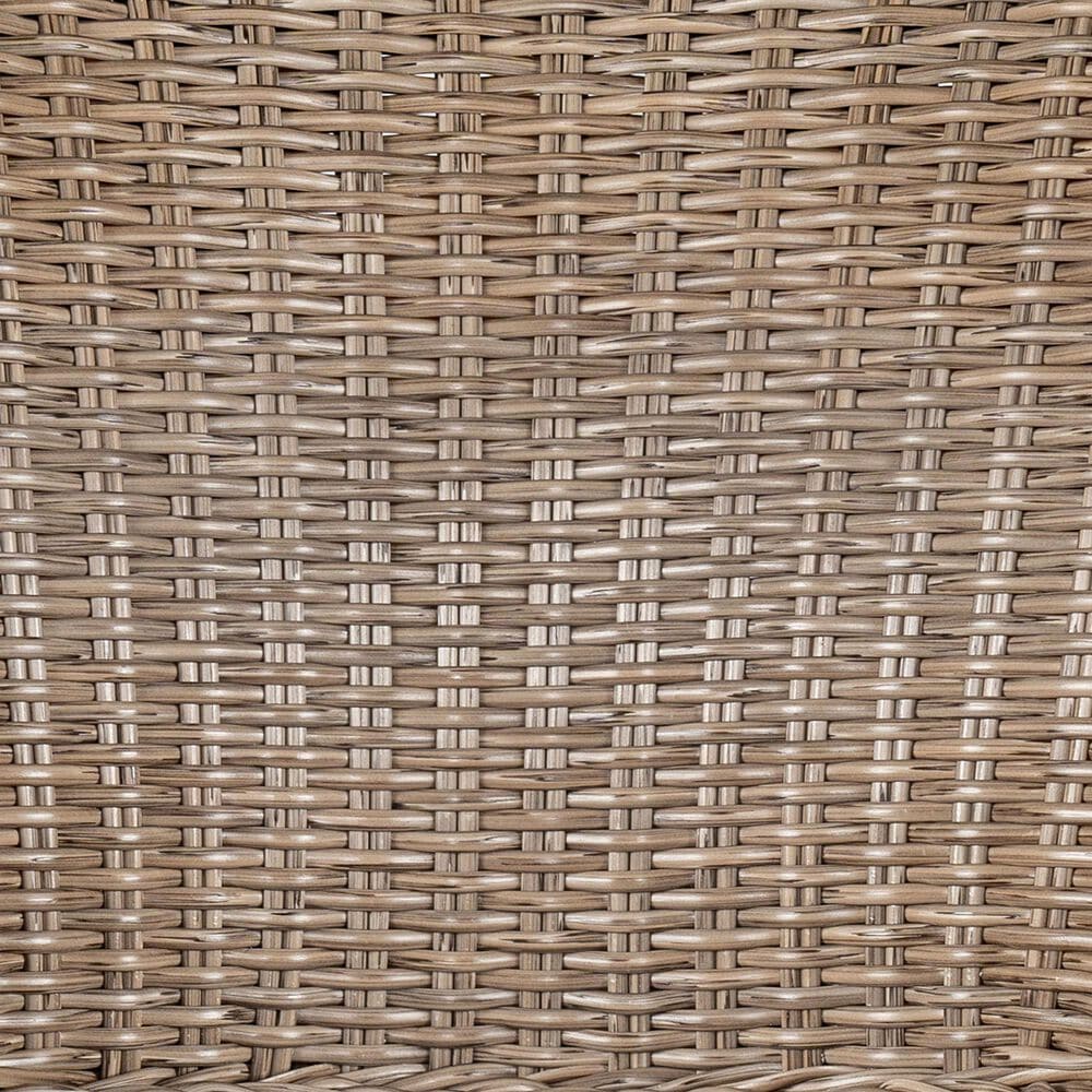 Hearth and Haven Lymington Outdoor Wicker Barstool with Teak Frame in Light Brown (Set of 2), , large