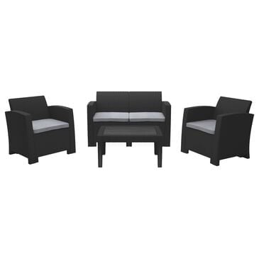 CorLiving Adelaide 4-Piece Conversation Set in Light Gray, , large