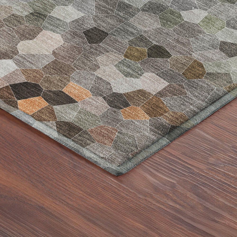Dalyn Rug Company Kaleidoscope Pewter 8' Round Indoor/Outdoor Area Rug, , large