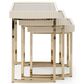 Vista Haus Lisbon 3-Piece Nesting Table Set in Silken Matte Cream, , large