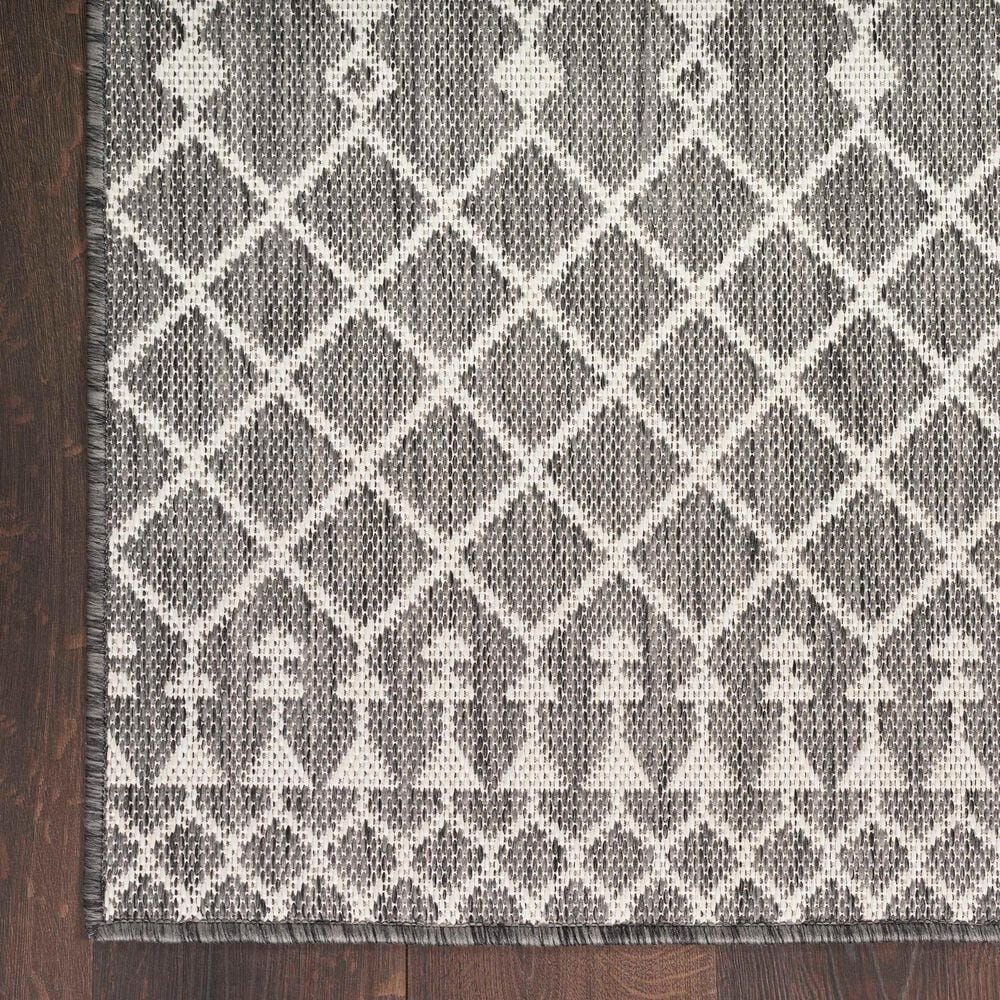Nourison Positano Southwestern Charcoal 5&#39; x 7&#39; Indoor/Outdoor Area Rug, , large