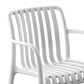 International Home Miami Curazao Outdoor Stackable Dining Chair in White (Set of 4), , large