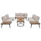 HOMLUX 6-Piece Outdoor Sectional Set in Beige, , large