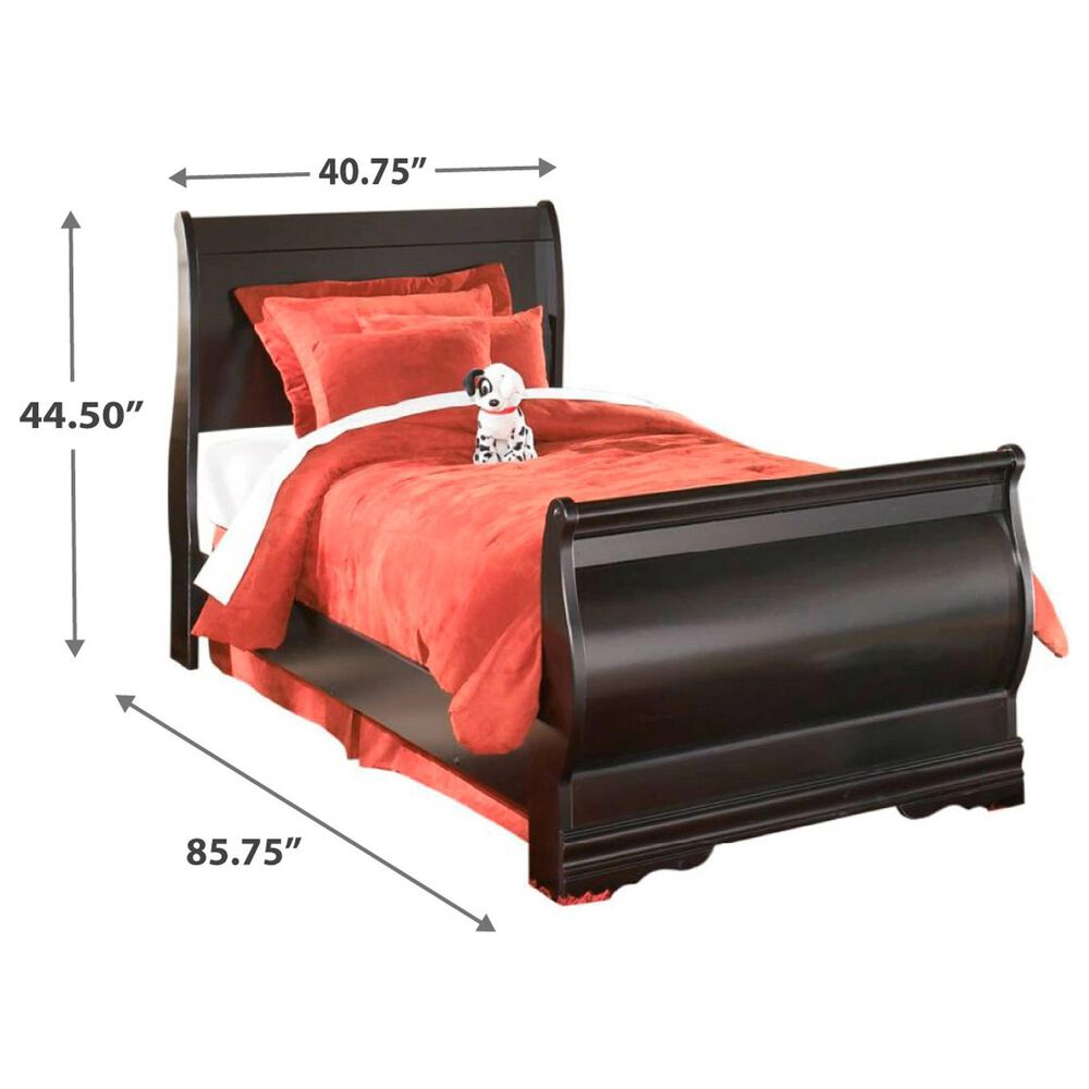Ashley Huey Vineyard Kids Twin Sleigh Bed in Black, , large