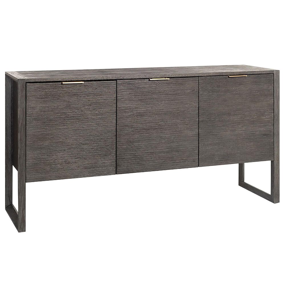 Alder and Tweed Dexter 3-Drawer Sideboard in Brushed Carbon, , large