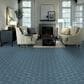 Dal-Tile Scrapbook Keepsake Blue Asanoha 8" x 9" Hexagon Porcelain Tile, , large